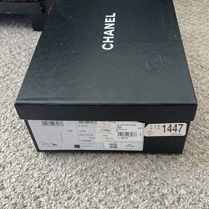 Chanel shoes, ivory and black